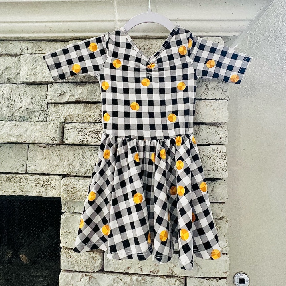 DDS Cap Sleeve Dress- Dot Dot Smile Dress (2T)